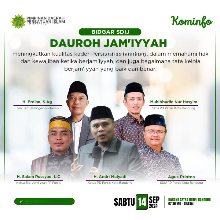 Dauroh Jamiyyah SDIJ PD PERSIS Kabupaten Pasuruan